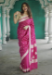 Picture of Admirable Linen Hot Pink Saree