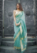 Picture of Comely Linen Cadet Blue Saree