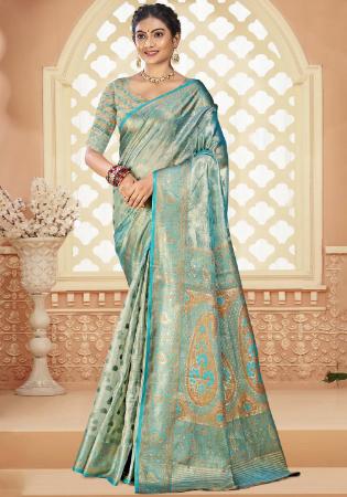Picture of Bewitching Silk Burly Wood Saree