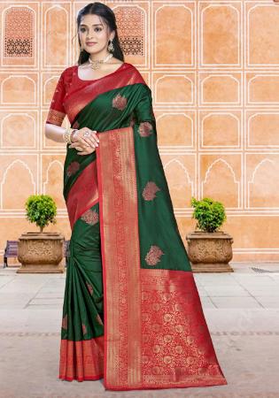 Picture of Resplendent Silk Sea Green Saree