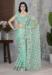 Picture of Pleasing Net Dark Sea Green Saree