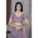 Picture of Magnificent Net Plum Saree