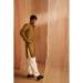 Picture of Radiant Silk Dark Olive Green Kurtas