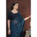 Picture of Resplendent Chiffon Dark Slate Grey Saree