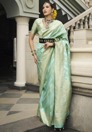 Picture of Beauteous Silk Medium Aqua Marine Saree