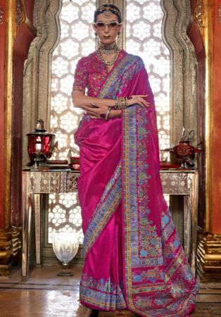 Picture of Exquisite Silk Deep Pink Saree