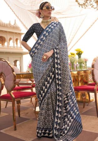 Picture of Exquisite Silk Dark Slate Grey Saree
