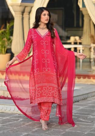 Picture of Charming Rayon Crimson Readymade Salwar Kameez