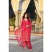 Picture of Charming Rayon Crimson Readymade Salwar Kameez