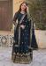 Picture of Superb Georgette Navy Blue Readymade Gown