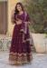 Picture of Fascinating Georgette Dark Olive Green Readymade Gown