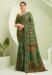 Picture of Shapely Georgette Dark Olive Green Saree