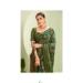 Picture of Shapely Georgette Dark Olive Green Saree