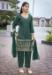 Picture of Elegant Cotton Dark Green Readymade Salwar Kameez