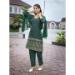 Picture of Elegant Cotton Dark Green Readymade Salwar Kameez