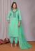 Picture of Cotton Medium Aqua Marine Readymade Salwar Kameez
