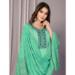 Picture of Cotton Medium Aqua Marine Readymade Salwar Kameez