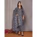 Picture of Statuesque Cotton Dim Gray Readymade Salwar Kameez