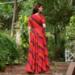 Picture of Excellent Chiffon Orange Red Readymade Gown