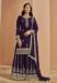 Picture of Admirable Georgette Purple Straight Cut Salwar Kameez