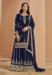 Picture of Georgette Midnight Blue Straight Cut Salwar Kameez