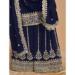 Picture of Georgette Midnight Blue Straight Cut Salwar Kameez