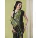 Picture of Amazing Silk Dark Olive Green Saree