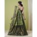 Picture of Amazing Silk Dark Olive Green Saree