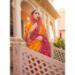Picture of Amazing Silk Orange Red Saree