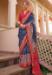 Picture of Shapely Silk Dark Slate Grey Saree