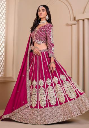 Picture of Graceful Silk Pink Lehenga Choli