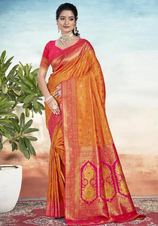 Picture of Elegant Silk Chocolate Saree