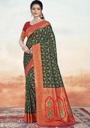 Picture of Ravishing Silk Dark Slate Grey Saree