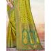 Picture of Statuesque Silk Yellow Green Saree
