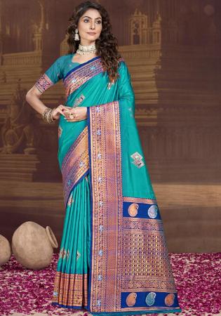Picture of Admirable Silk Light Sea Green Saree