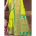 Picture of Excellent Silk Golden Rod Saree