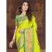 Picture of Excellent Silk Golden Rod Saree