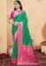 Picture of Shapely Silk Forest Green Saree
