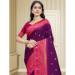 Picture of Shapely Silk Purple Saree