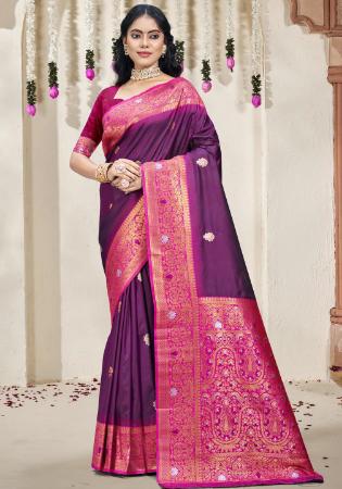 Picture of Sightly Silk Brown Saree