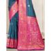 Picture of Magnificent Silk Steel Blue Saree