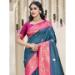 Picture of Magnificent Silk Steel Blue Saree