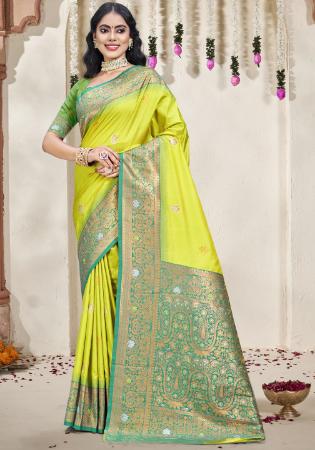 Picture of Gorgeous Silk Khaki Saree