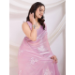 Picture of Magnificent Chiffon Thistle Saree