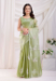Picture of Pleasing Chiffon Dark Sea Green Saree