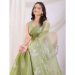 Picture of Pleasing Chiffon Dark Sea Green Saree
