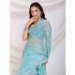 Picture of Classy Chiffon Light Steel Blue Saree