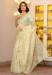 Picture of Beauteous Organza Pale Golden Rod Saree