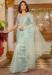 Picture of Delightful Organza Dark Sea Green Saree