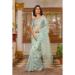 Picture of Delightful Organza Dark Sea Green Saree